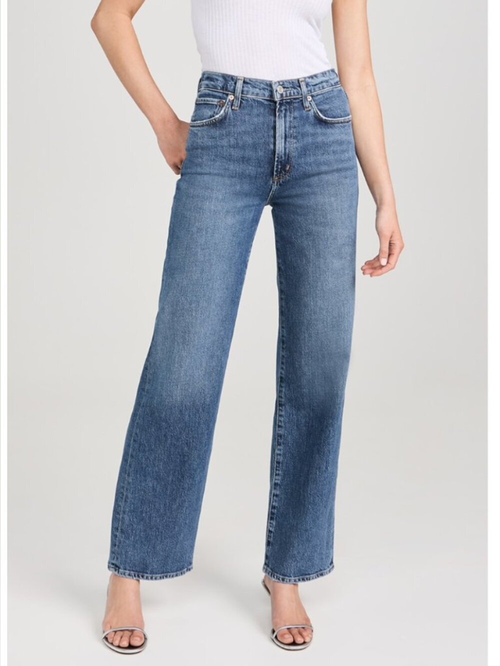 Harper Women's Blue Cropped Ankle Jeans